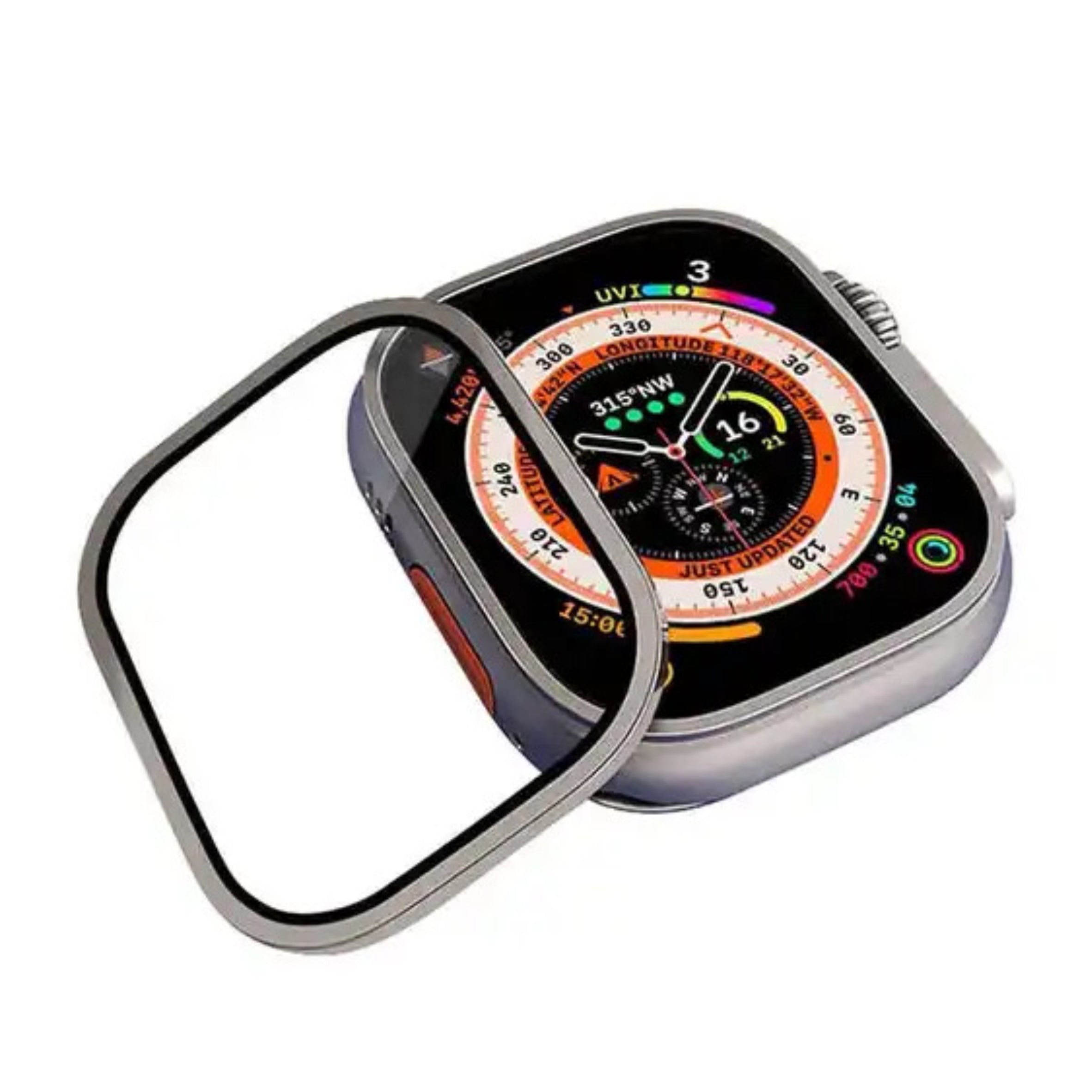 Titanium Frame Apple Watch Screen Protector