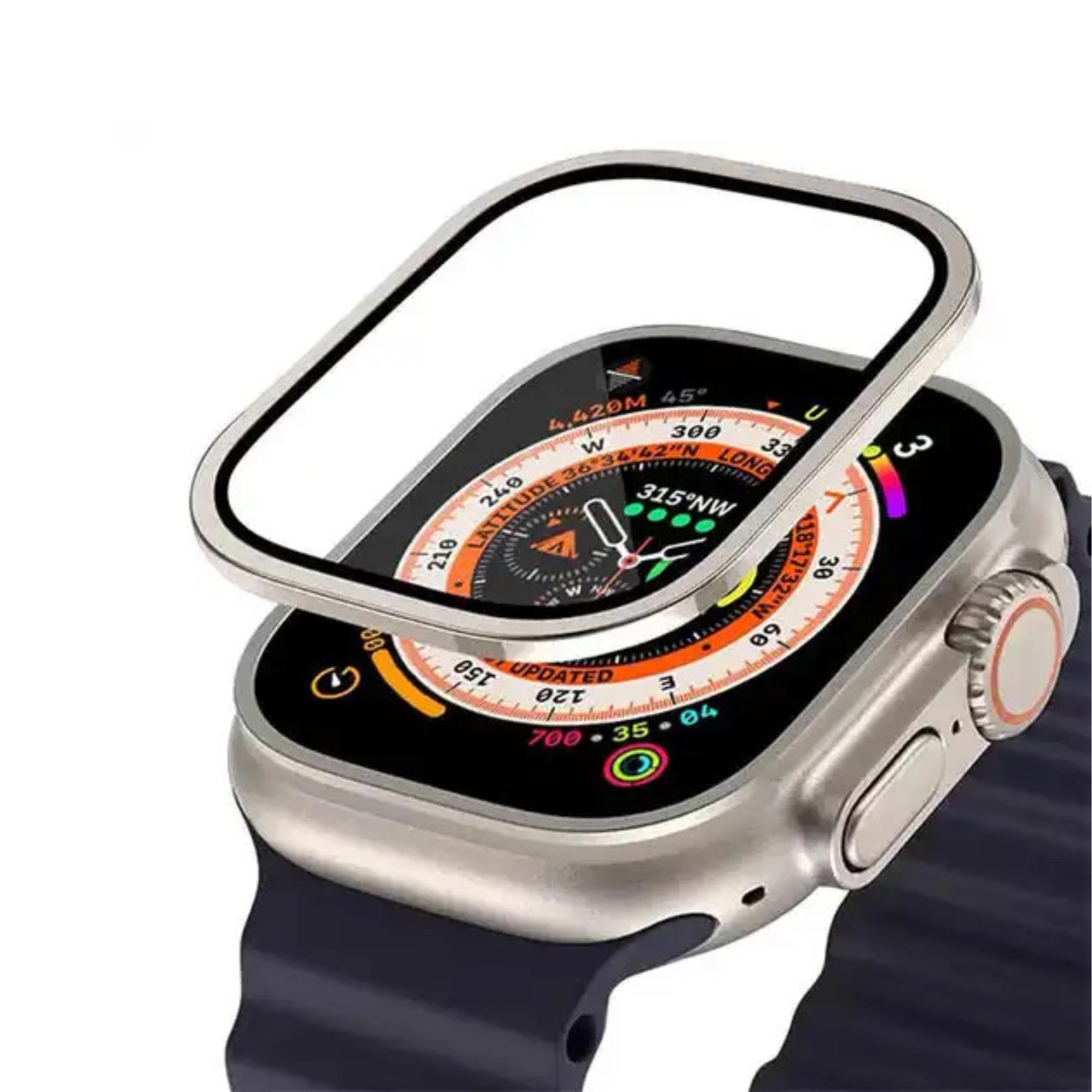 Titanium Frame Apple Watch Screen Protector