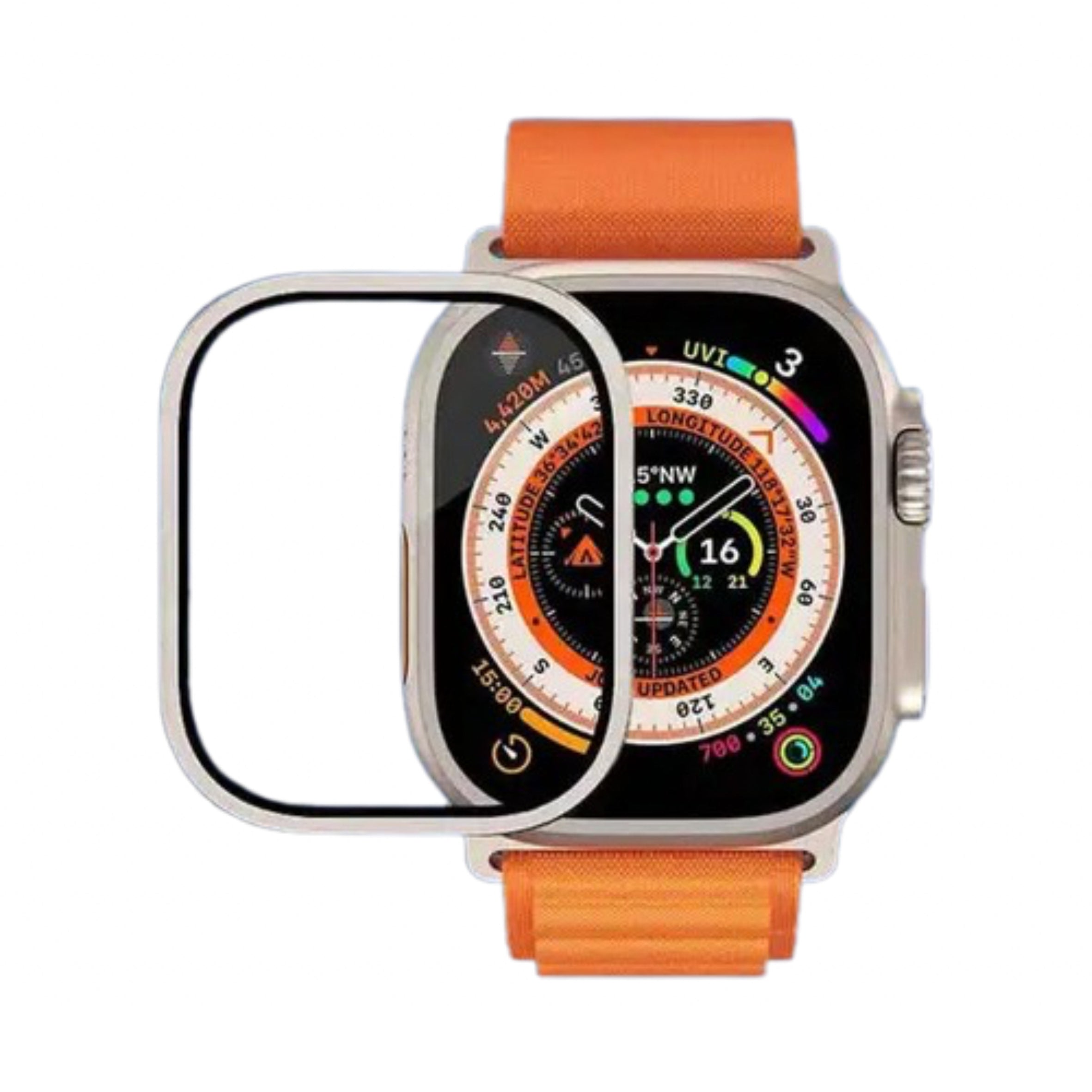 Titanium Frame Apple Watch Screen Protector